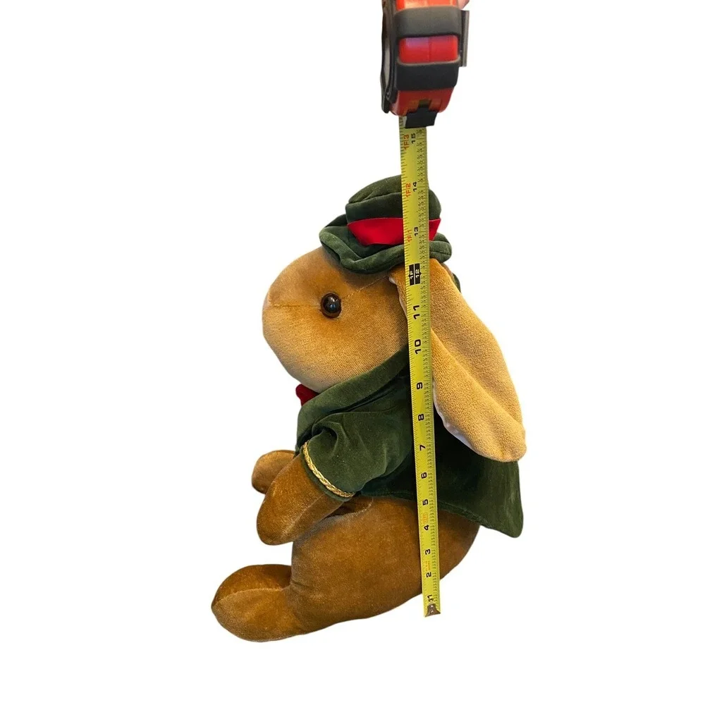 VTG Velveteen‎ Rabbit Plush Toy 1985 Toys R Us Jacket Hat Bow 14